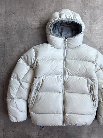 Palace Peretex Opaque Balaclava Fleece Lined Hood Grey Contract Duck Feather Puffer Jacket