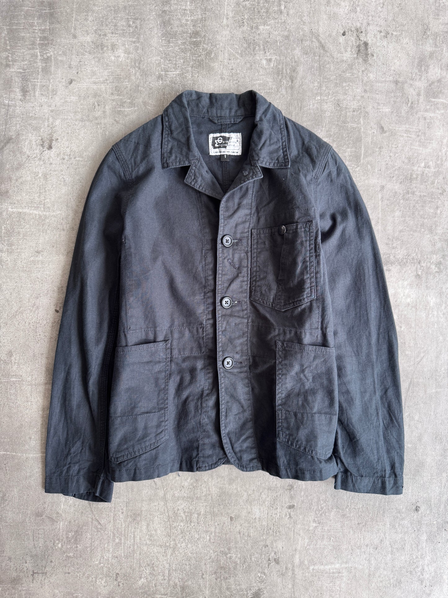 Engineered Garments Black Cotton Workwear Jacket