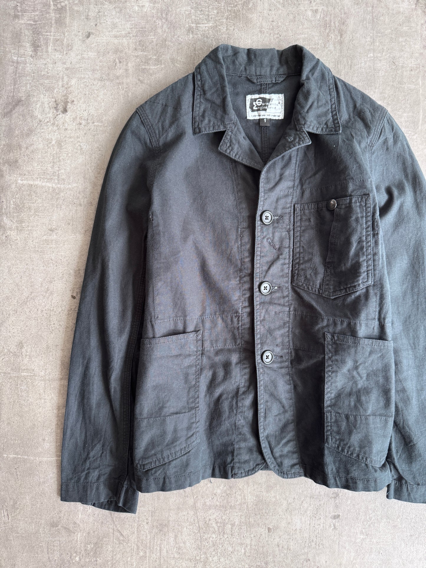 Engineered Garments Black Cotton Workwear Jacket