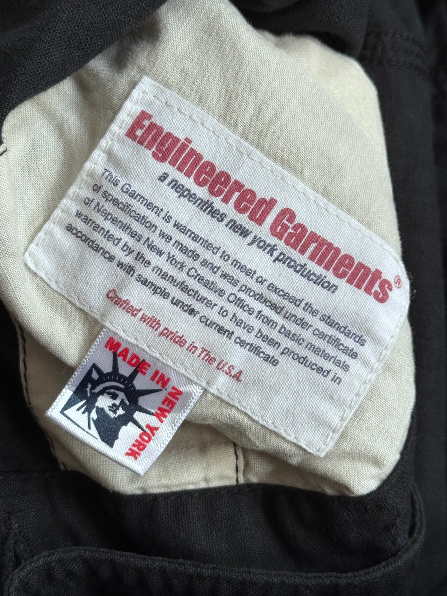 Engineered Garments Black Cotton Workwear Jacket