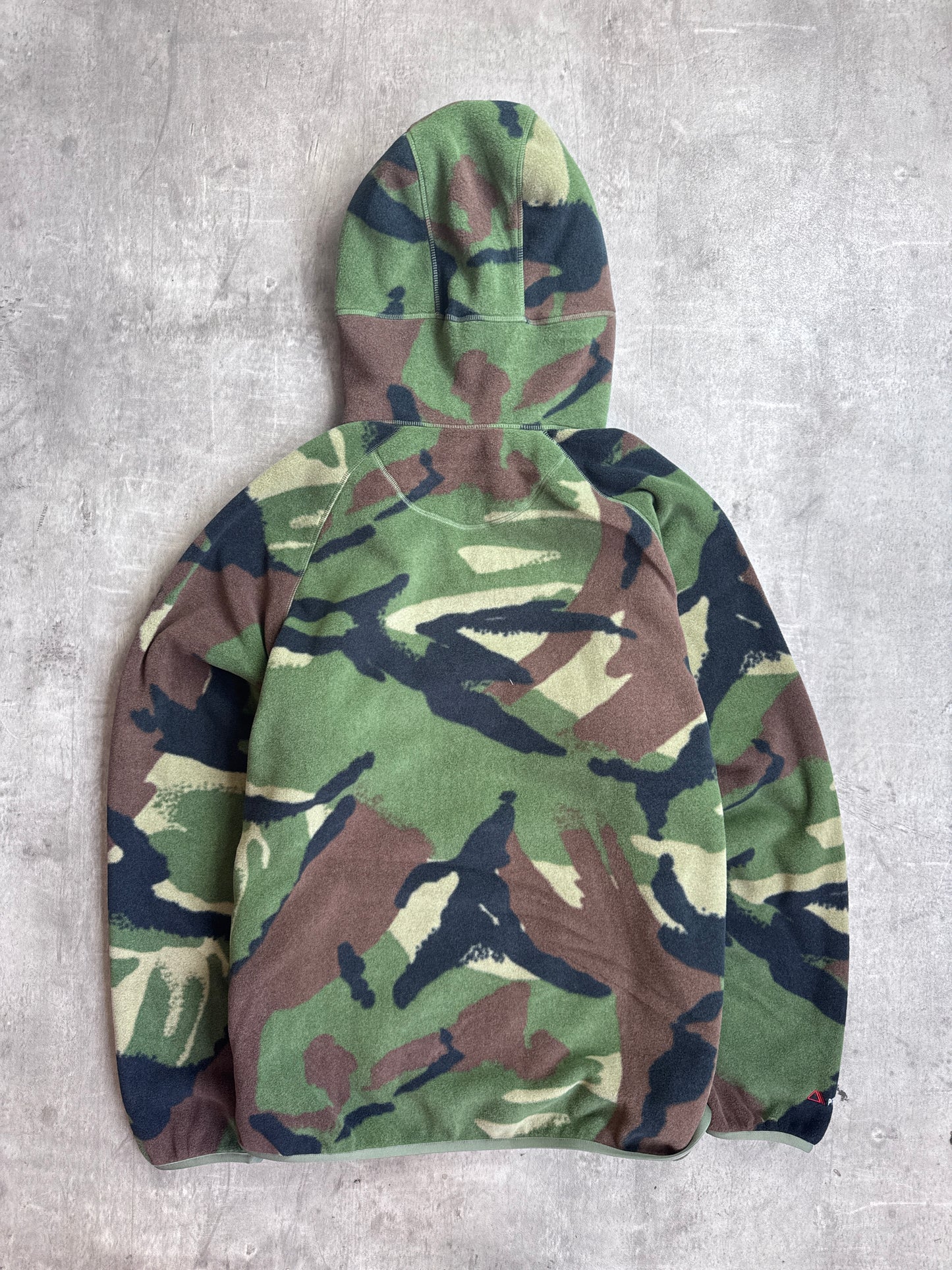 Palace PolarTech Ninja Hood Asymmetric Zip Camoflauge Fleece Hoodie
