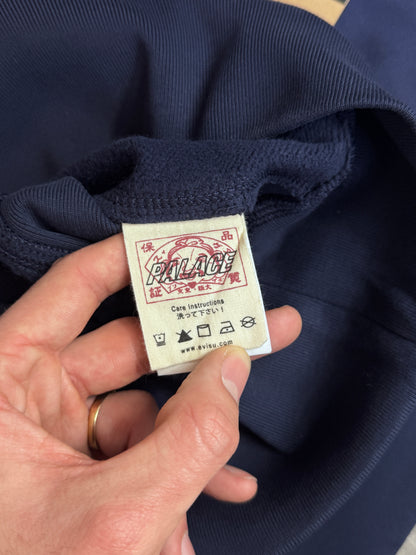 Palace x Evisu 00s Seagull Navy Cotton Red Embroidered Logo Hoodie