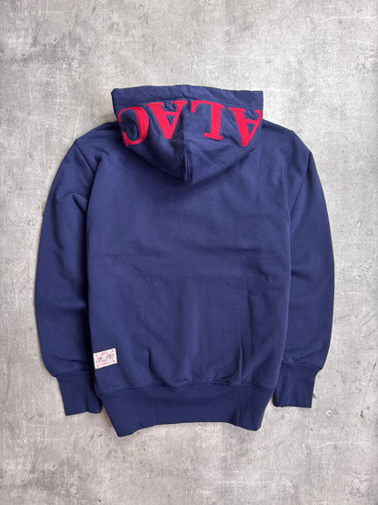 Palace x Evisu 00s Seagull Navy Cotton Red Embroidered Logo Hoodie
