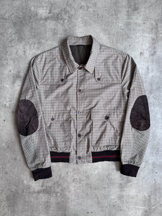 A/W 2009 Gucci by Frida Giannini Gusseted Plaid Bomber Jacket