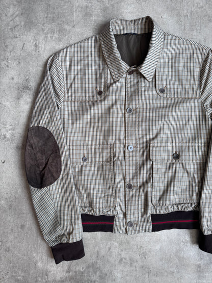 A/W 2009 Gucci by Frida Giannini Gusseted Plaid Bomber Jacket