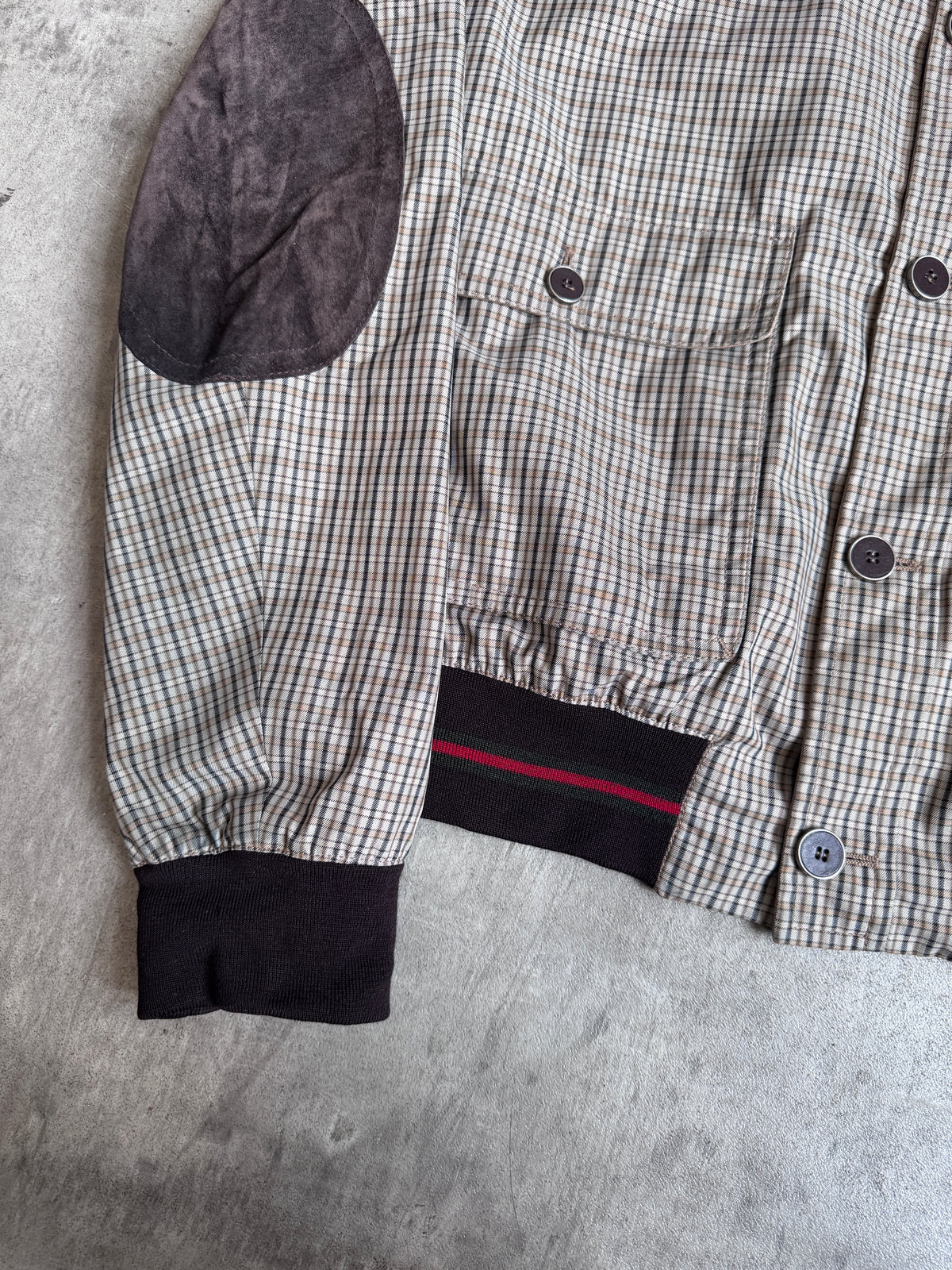 A/W 2009 Gucci by Frida Giannini Gusseted Plaid Bomber Jacket