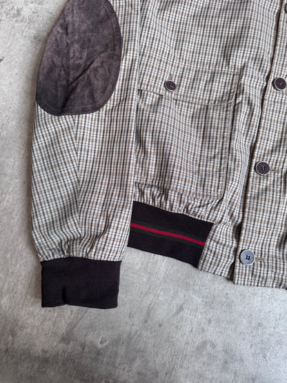 A/W 2009 Gucci by Frida Giannini Gusseted Plaid Bomber Jacket