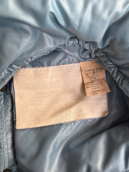 Moncler Light Blue Stand Collar Full Zip Hivette Puffer Gilet