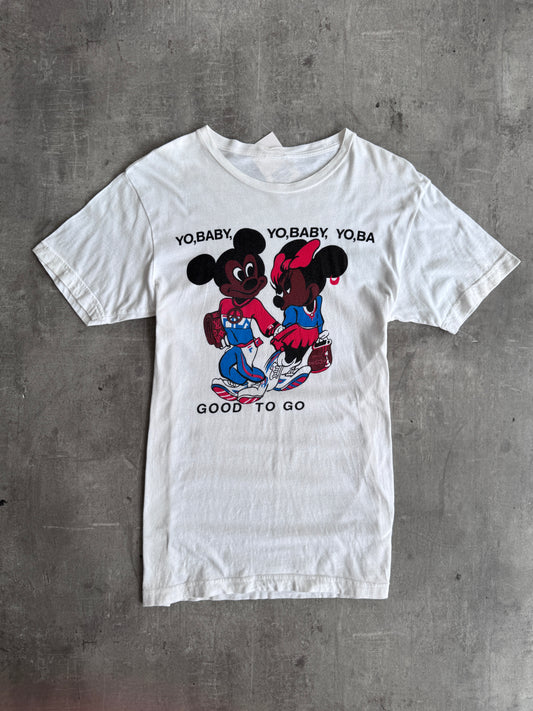 1990s Mickey And Minnie "Yo Baby" HipHop Graphic Tee