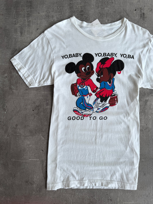 1990s Mickey And Minnie "Yo Baby" HipHop Graphic Tee