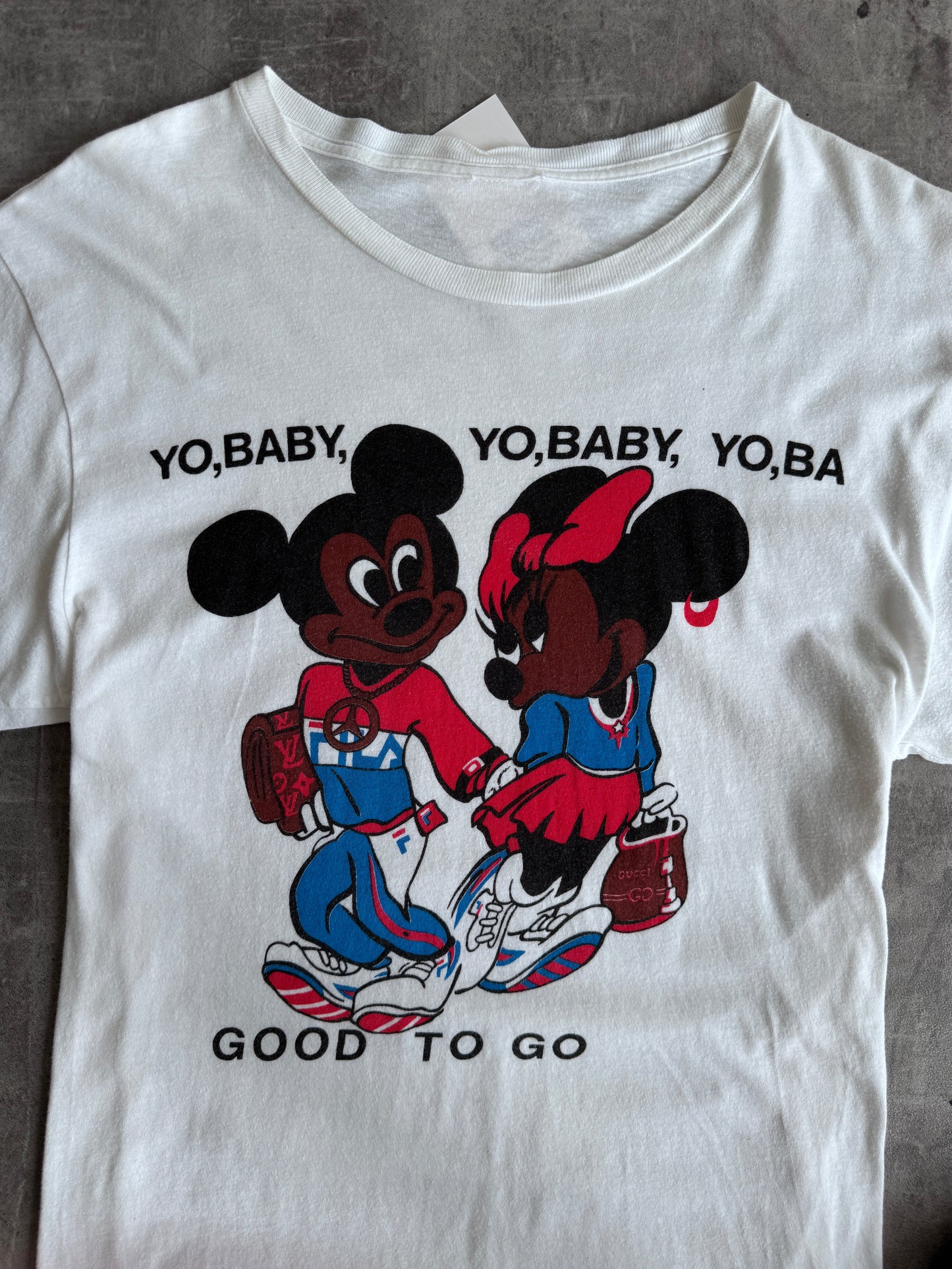 1990s Mickey And Minnie "Yo Baby" HipHop Graphic Tee