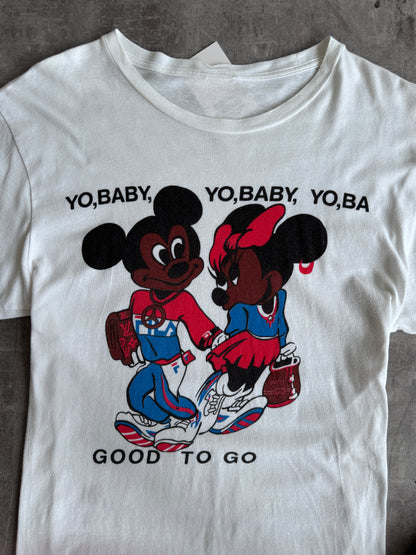 1990s Mickey And Minnie "Yo Baby" HipHop Graphic Tee