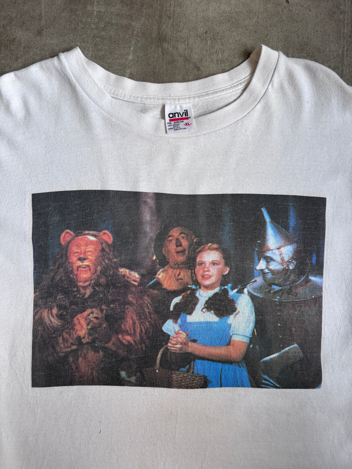 Rare 1990's The Wizard Of Oz Single Stitch Graphic Tee
