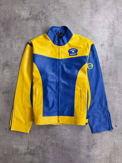 Camel Yamaha 2006 Colour Block Racing Leather Jacket