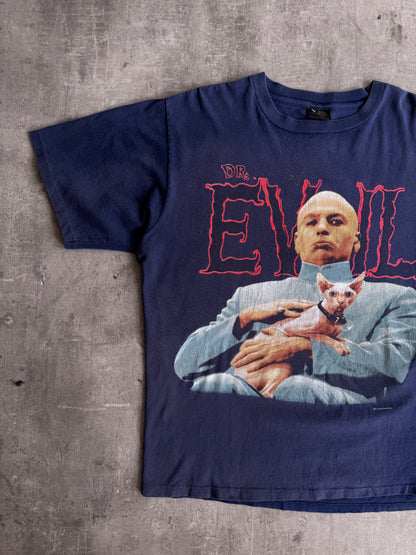 1999 Single Stitch Austin Powers Dr Evil Promo Graphic Tee