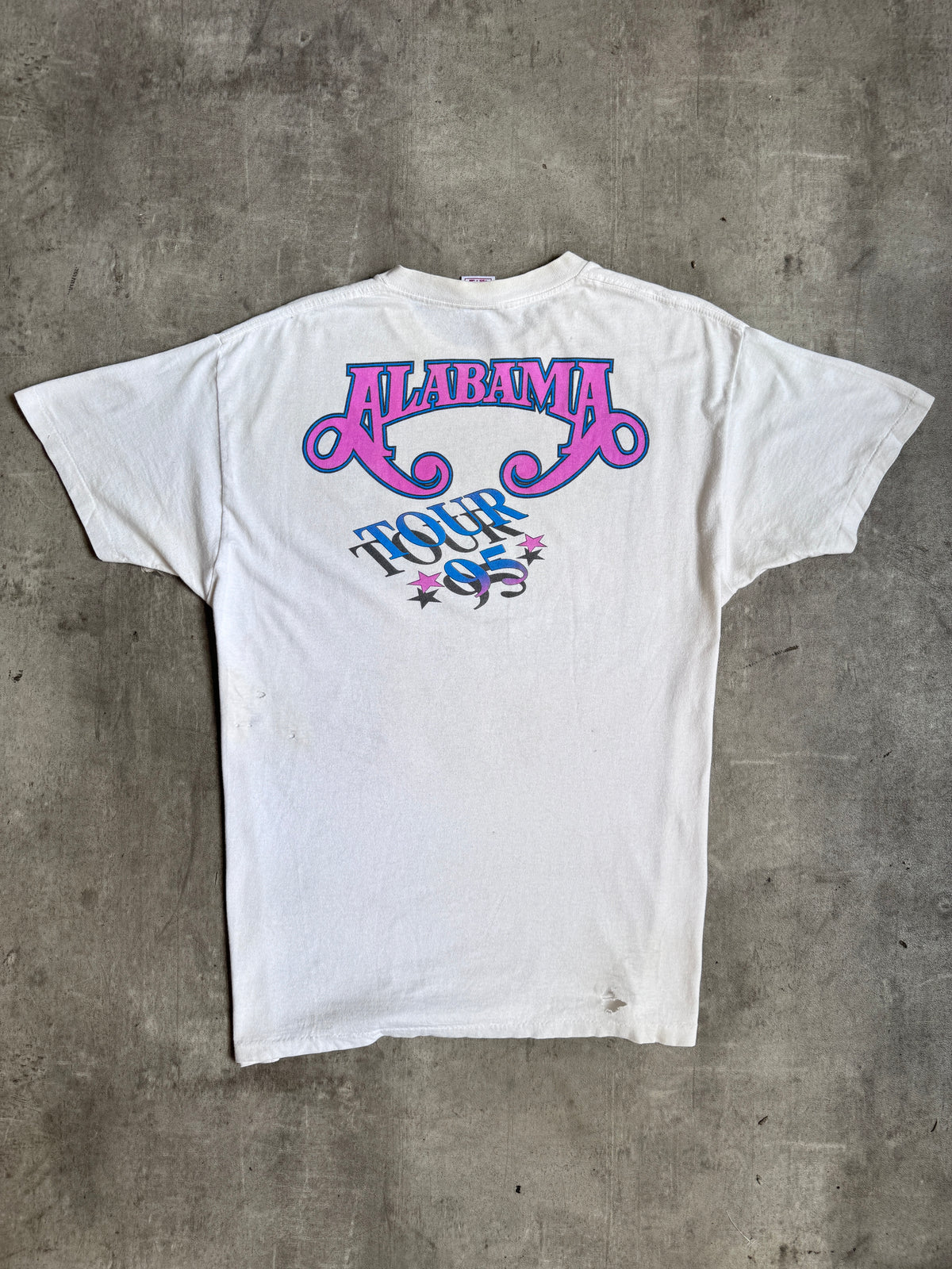 1995 Alabama Tour Group Photo Single Stitch Tee