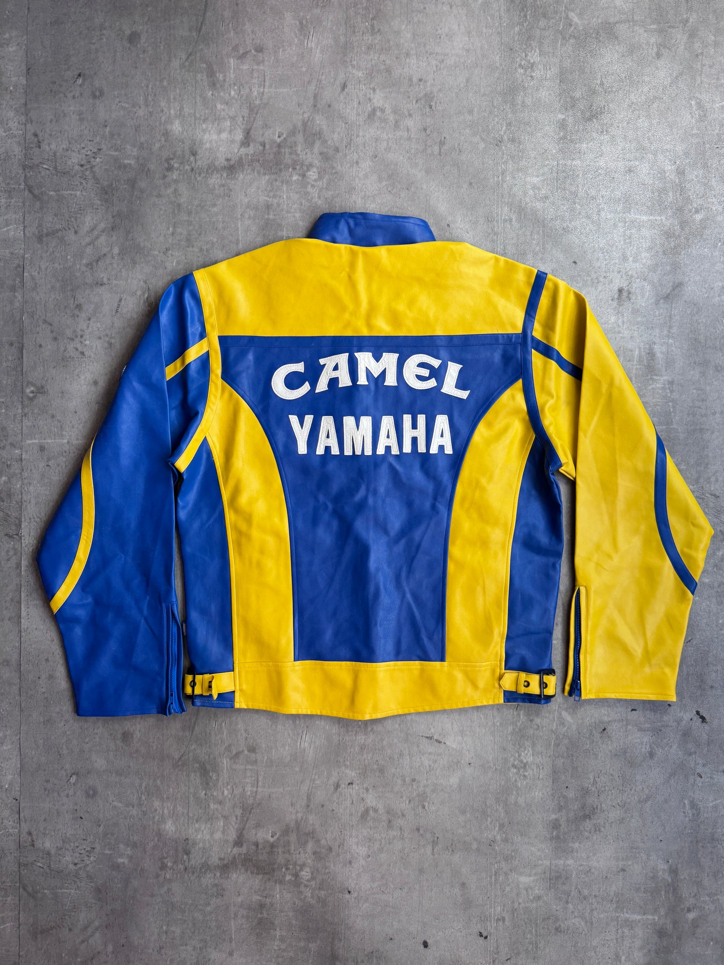 Camel Yamaha 2006 Colour Block Racing Leather Jacket