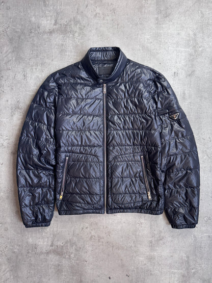 Prada Milano Black Nylon Lightweight Puffer Jacket