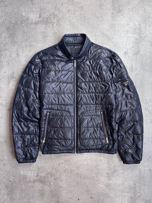 Prada Milano Black Nylon Lightweight Puffer Jacket