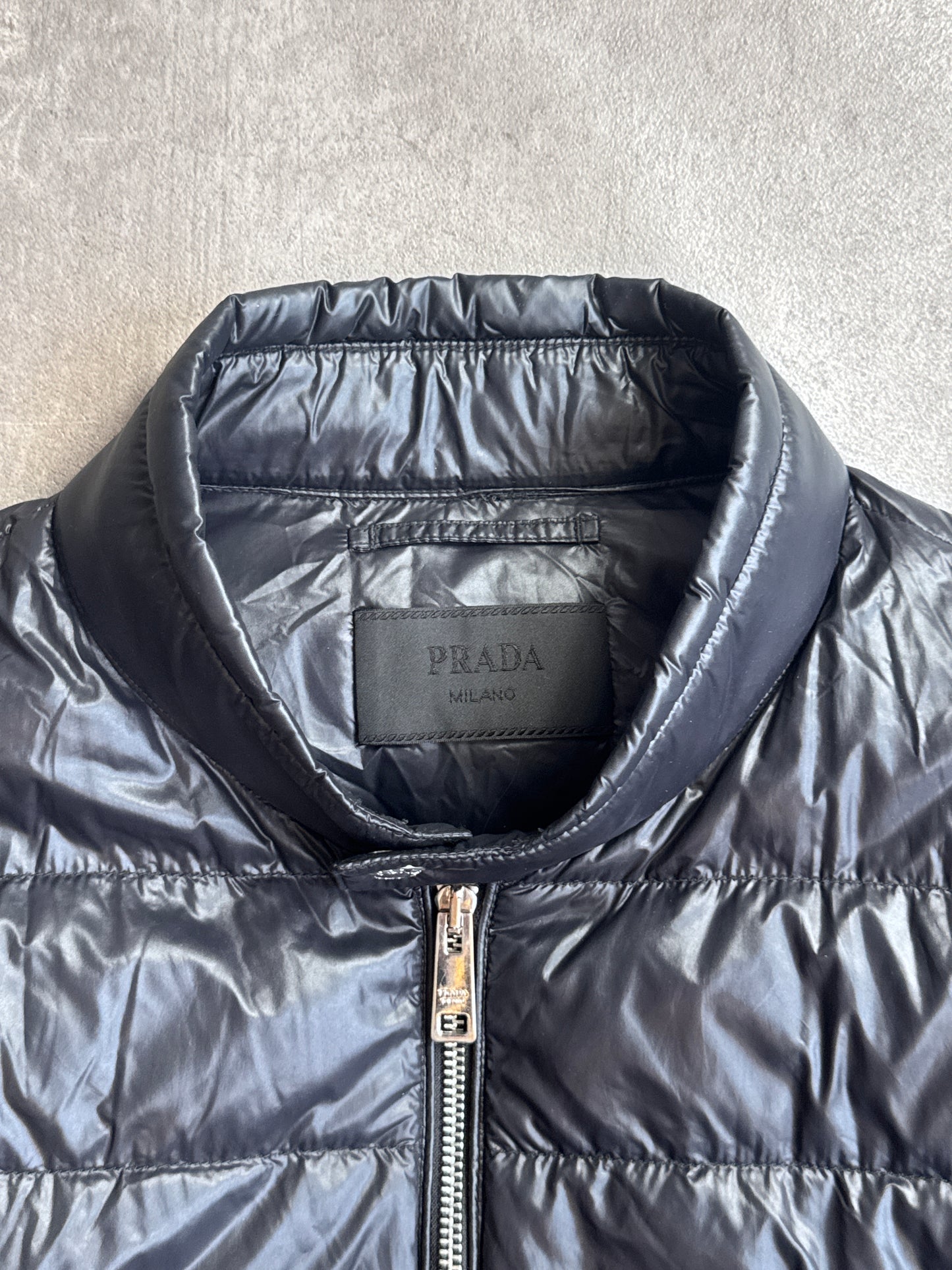 Prada Milano Black Nylon Lightweight Puffer Jacket