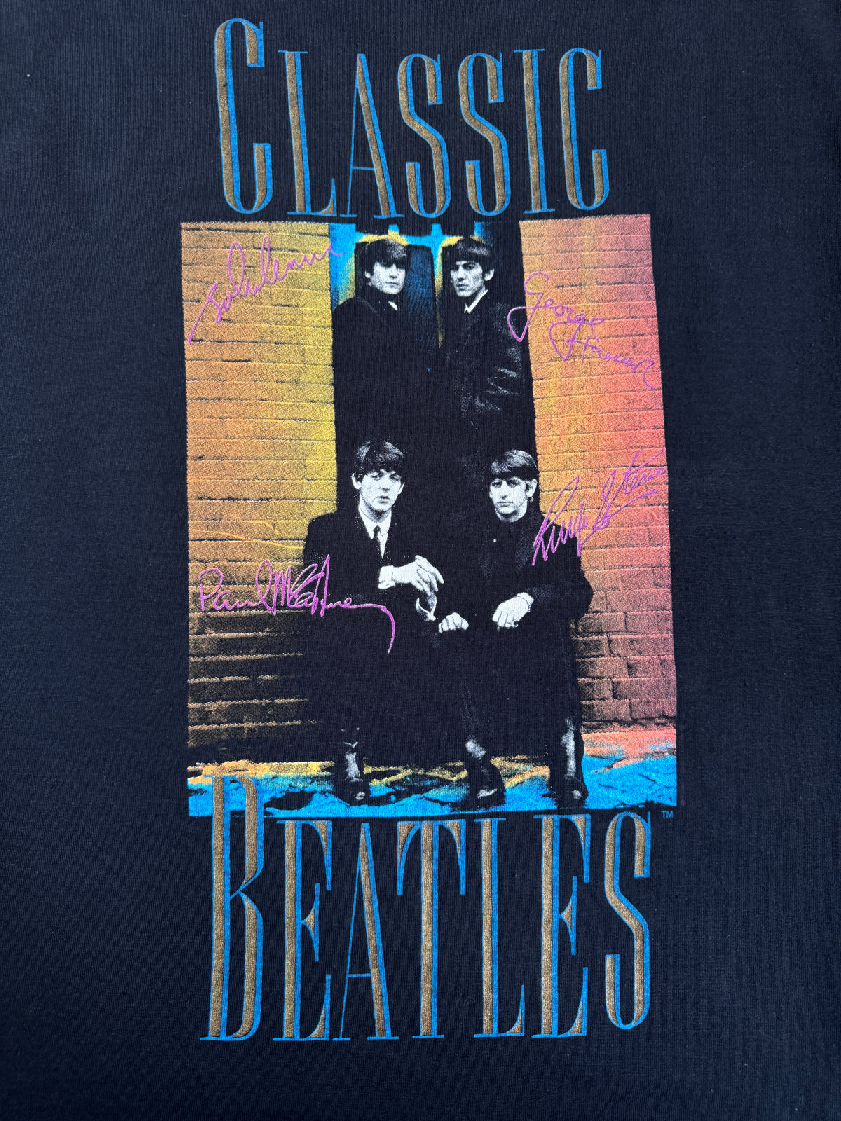 1980's 'Classic Beatles' Fab Four Single Stitch Graphic Tee