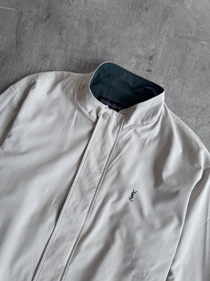 YSL Cream Harrington Jacket