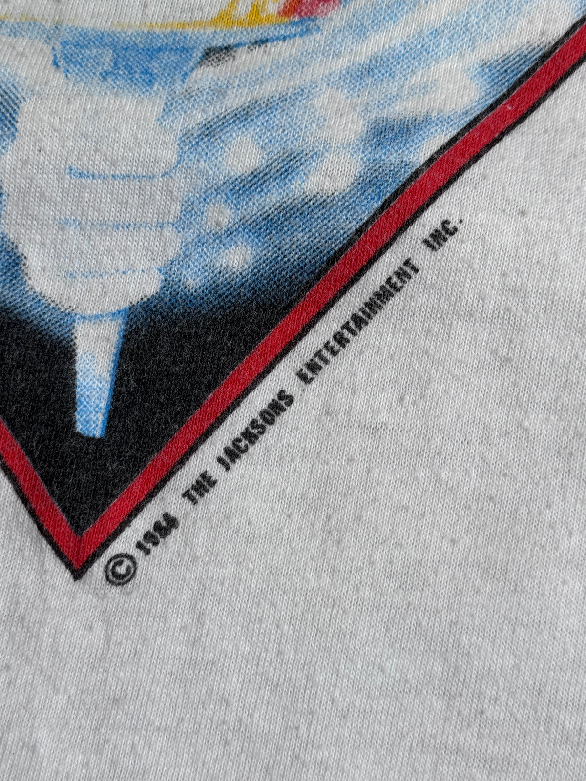 1984 The Jacksons Victory Tour Single Stitch Raglan Graphic Tee