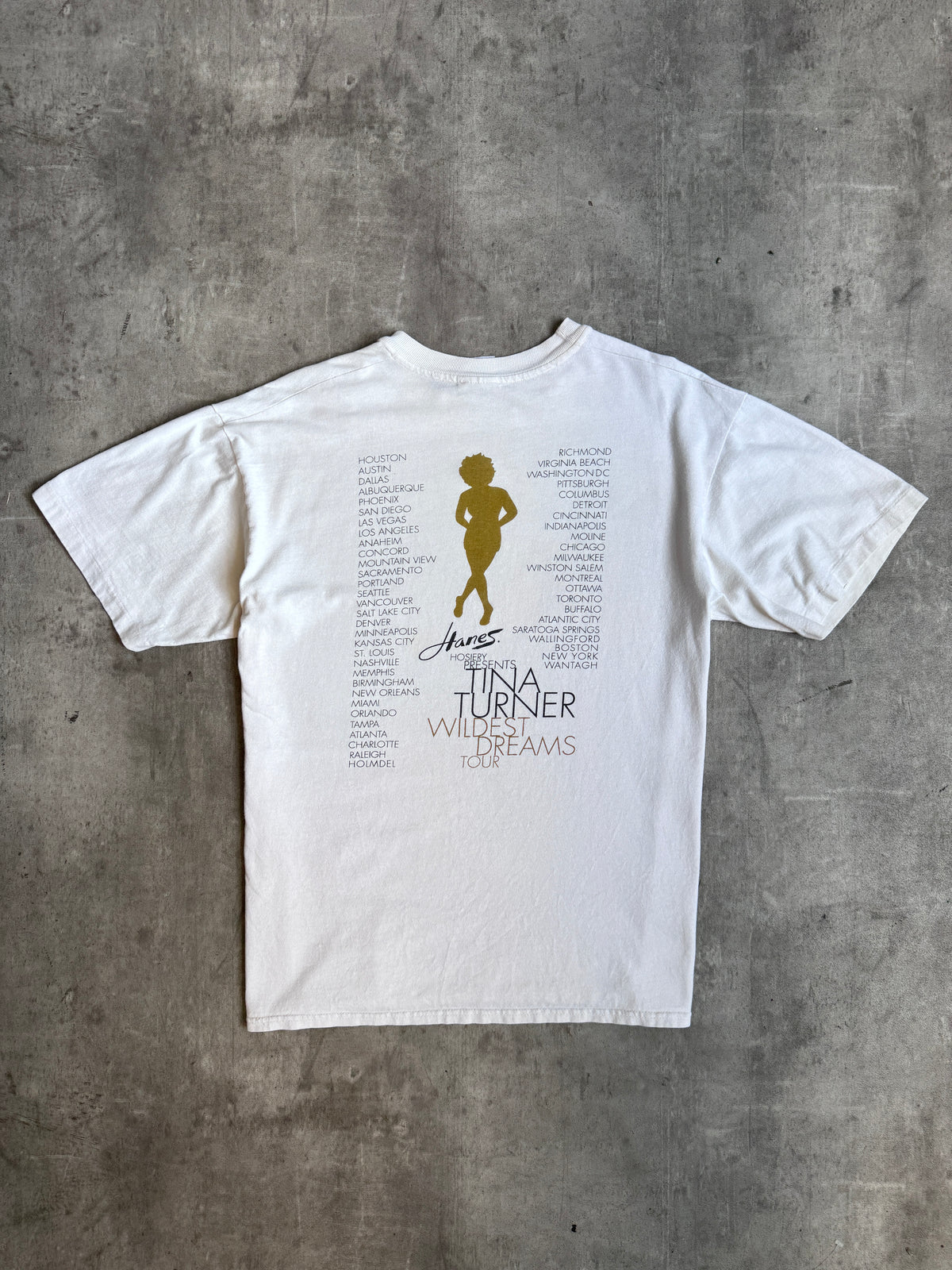 1996 Tina Turner Wildest Dreams Tour Single Stitch Graphic Tee