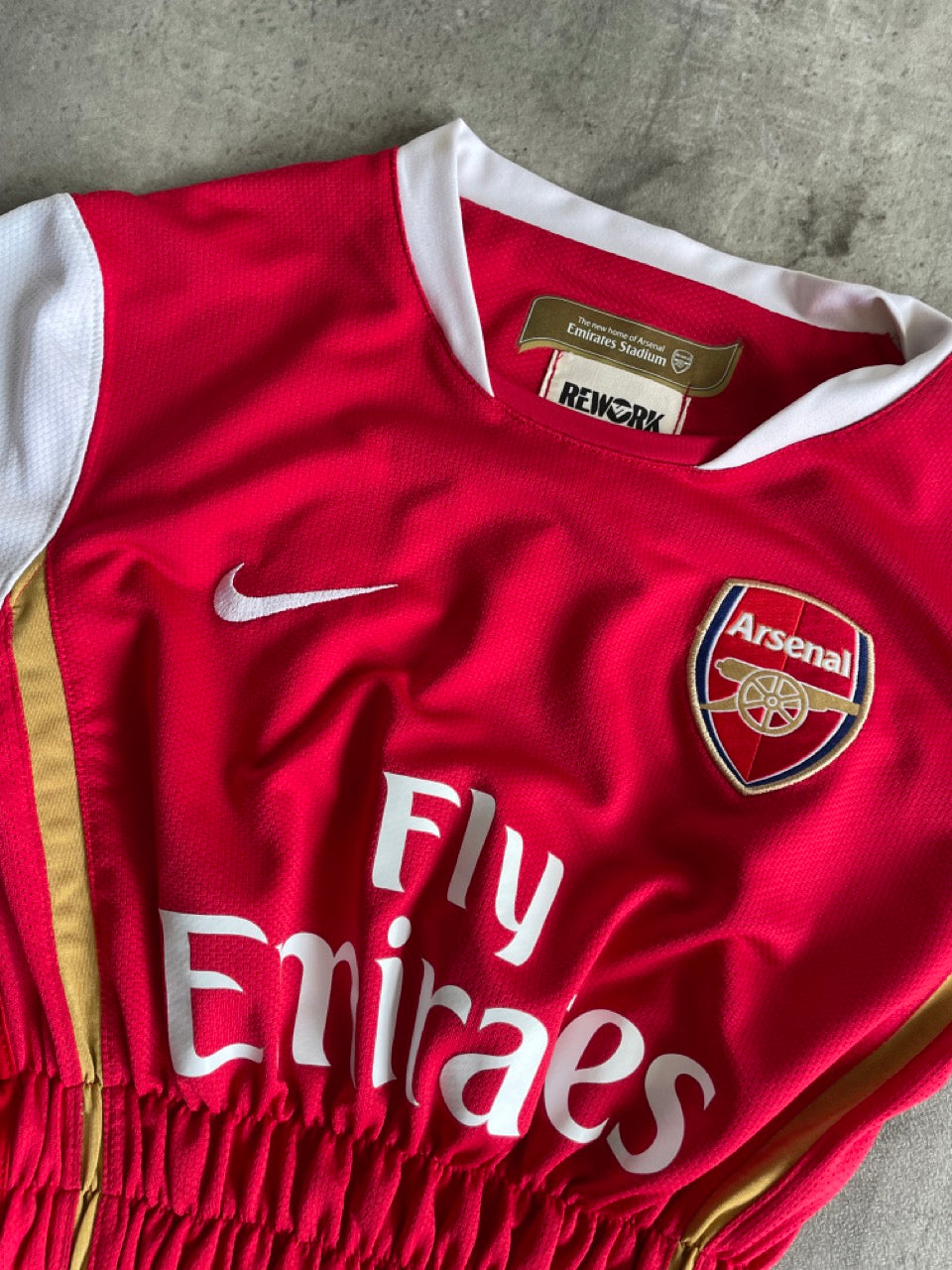 VT Rework: Arsenal x Nike "Eduardo 9" Shirred Football Top