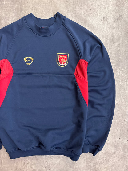 Arsenal F.C. 2001-02 Nike Navy Training Sweatshirt