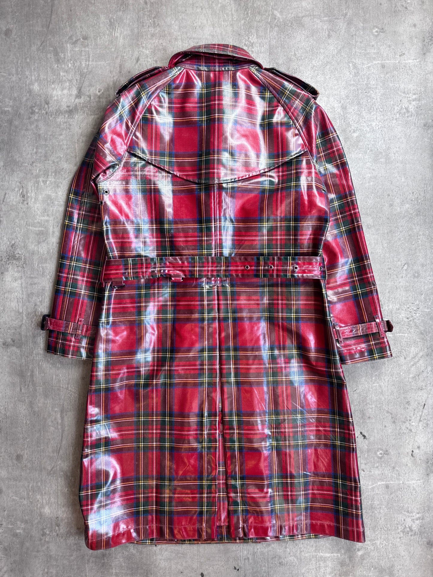 2018 Burberry Eastheath Plaid Double Breasted Trench Coat