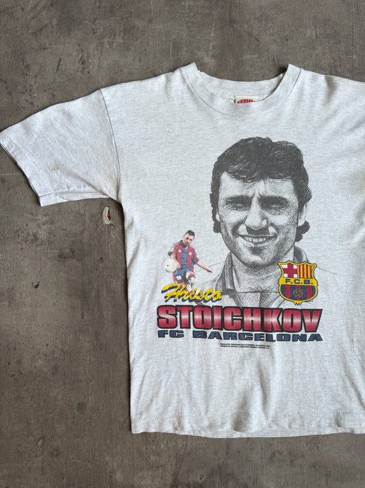 1990's FC Barcelona 'Stoichkov' Single Stitch Graphic Tee