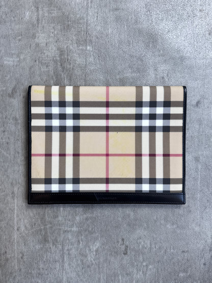 Burberry Nova Check Canvas Leather Notebook