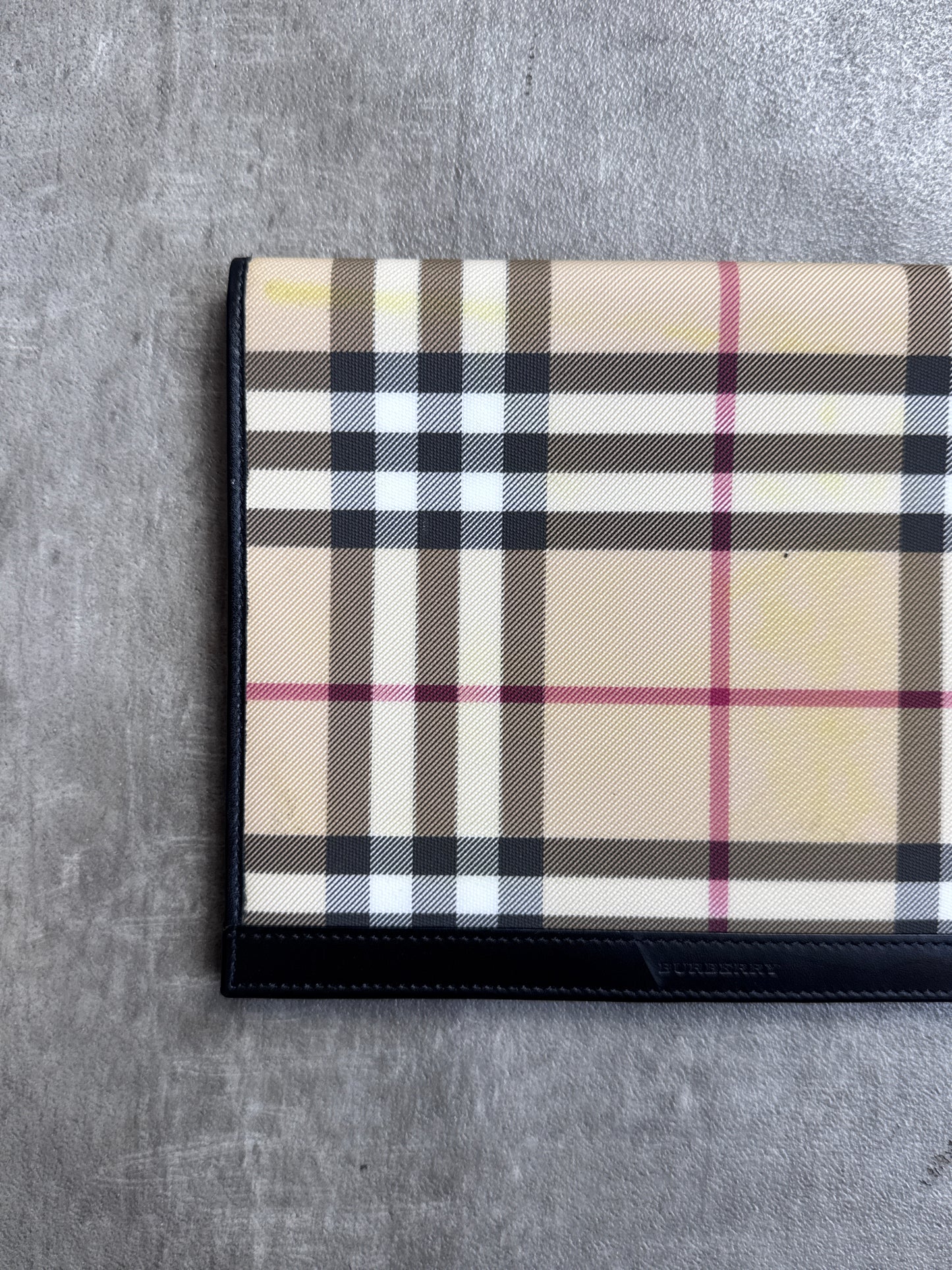 Burberry Nova Check Canvas Leather Notebook