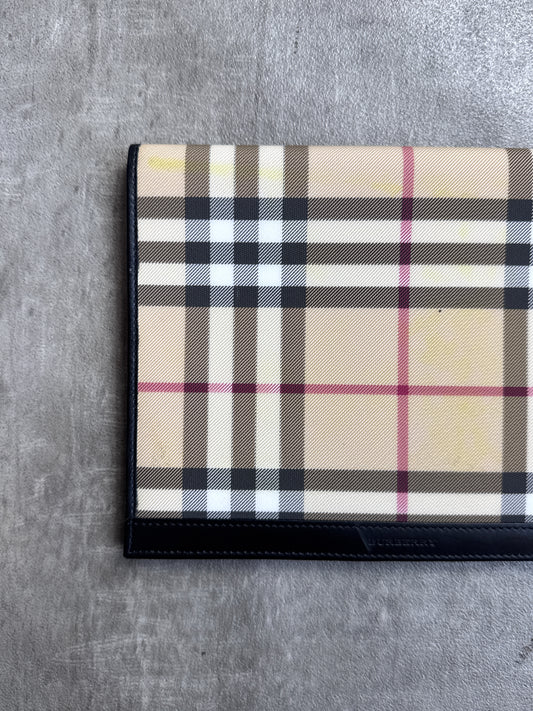 Burberry Nova Check Canvas Leather Notebook