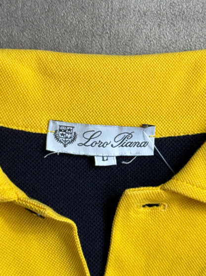 Loro Piana Block Colour Navy L/S Rugby Shirt
