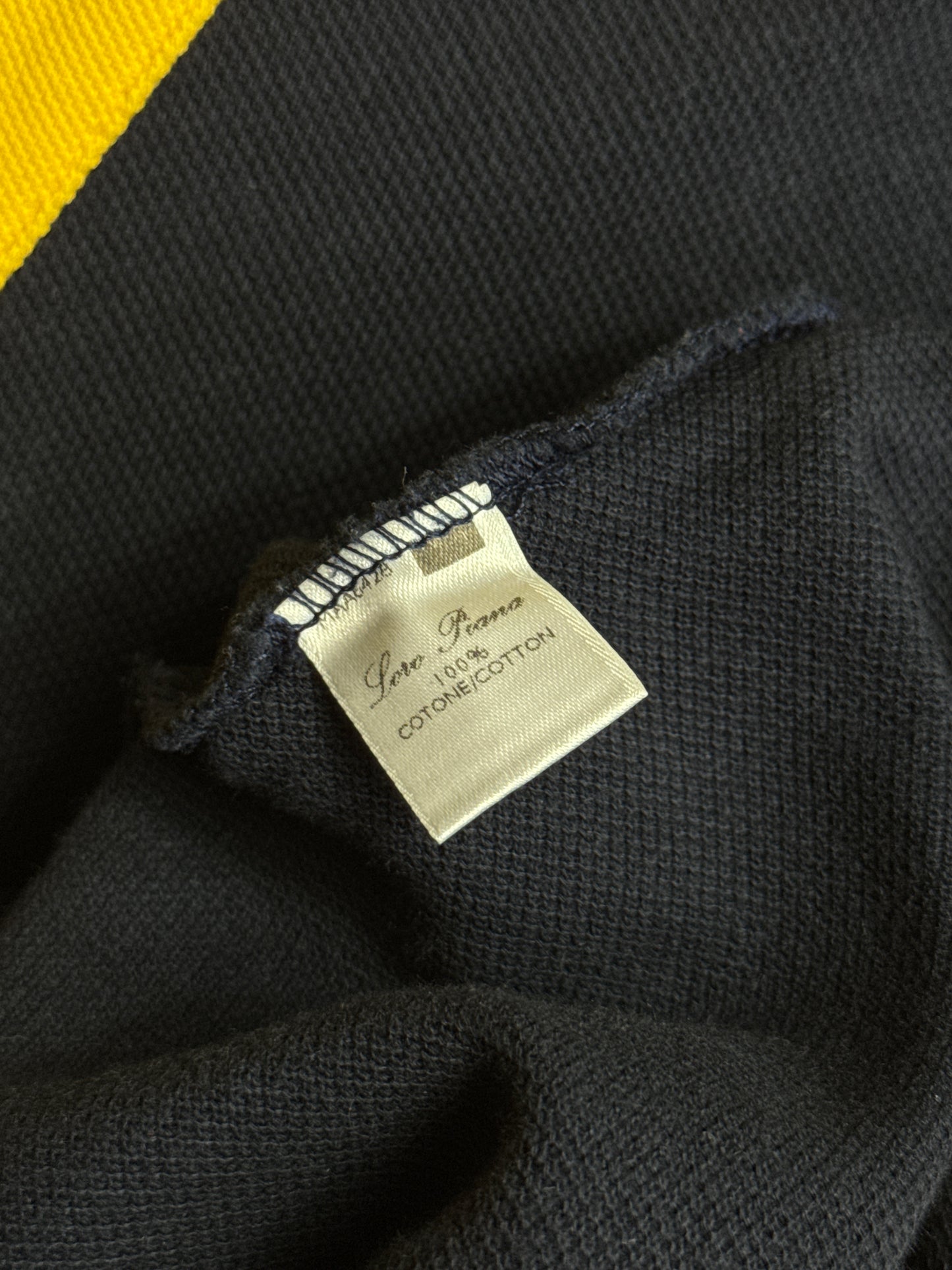 Loro Piana Block Colour Navy L/S Rugby Shirt