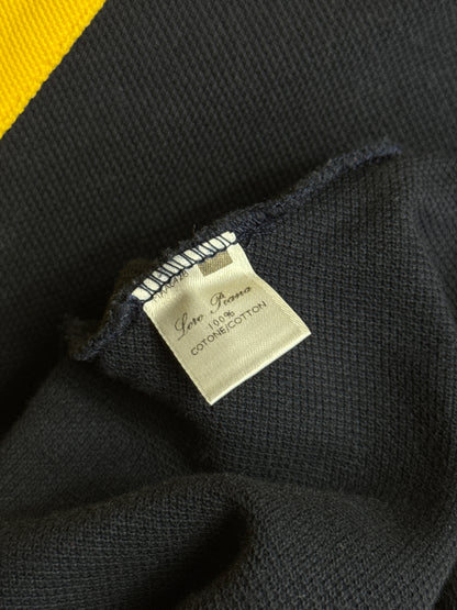 Loro Piana Block Colour Navy L/S Rugby Shirt