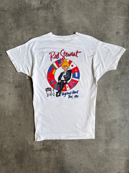 1991 Rod Stewart Vagabond Heart Tour Single Stitch Graphic Tee