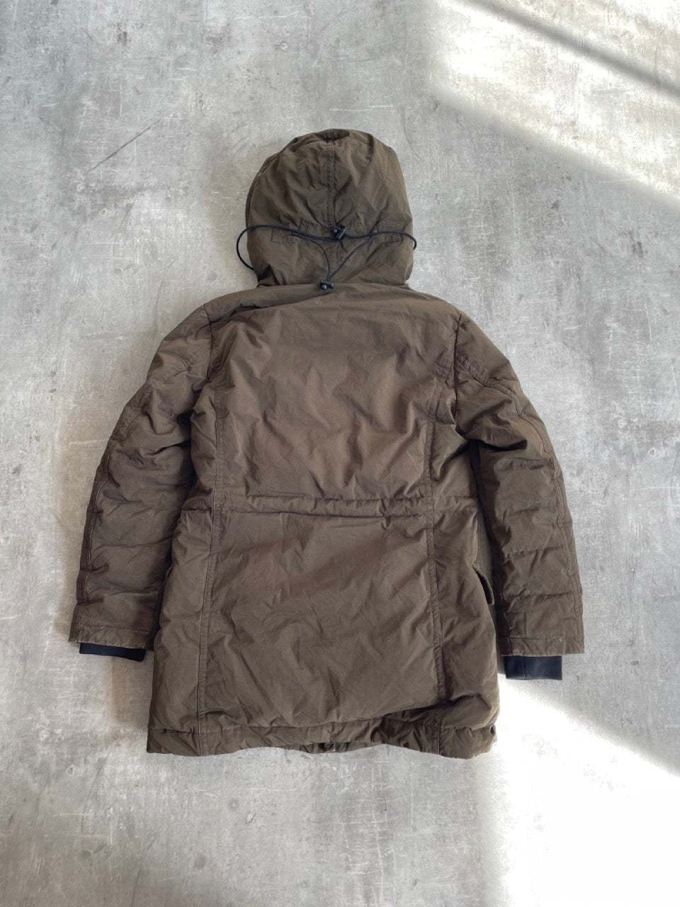 2000s C.P. Company Brown Quilted Down Coat