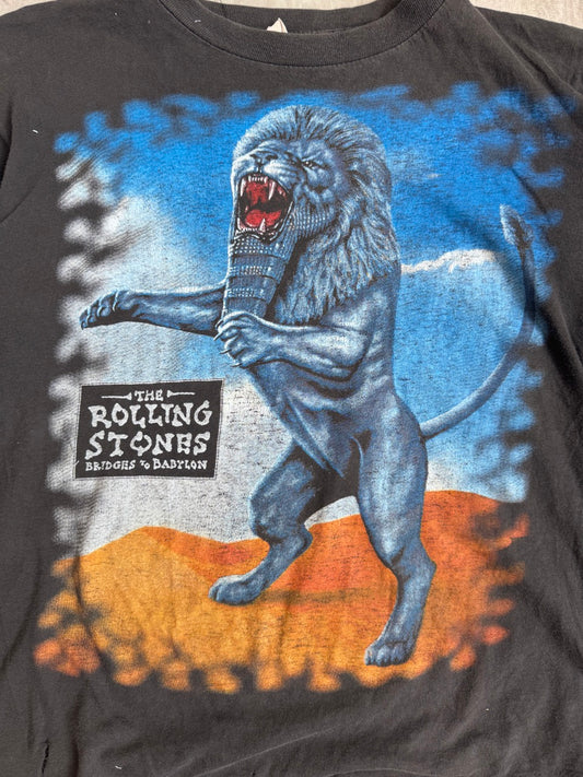 1997-98 The Rolling Stones 'Bridges to Babylon' Distressed Single Stitch Tee