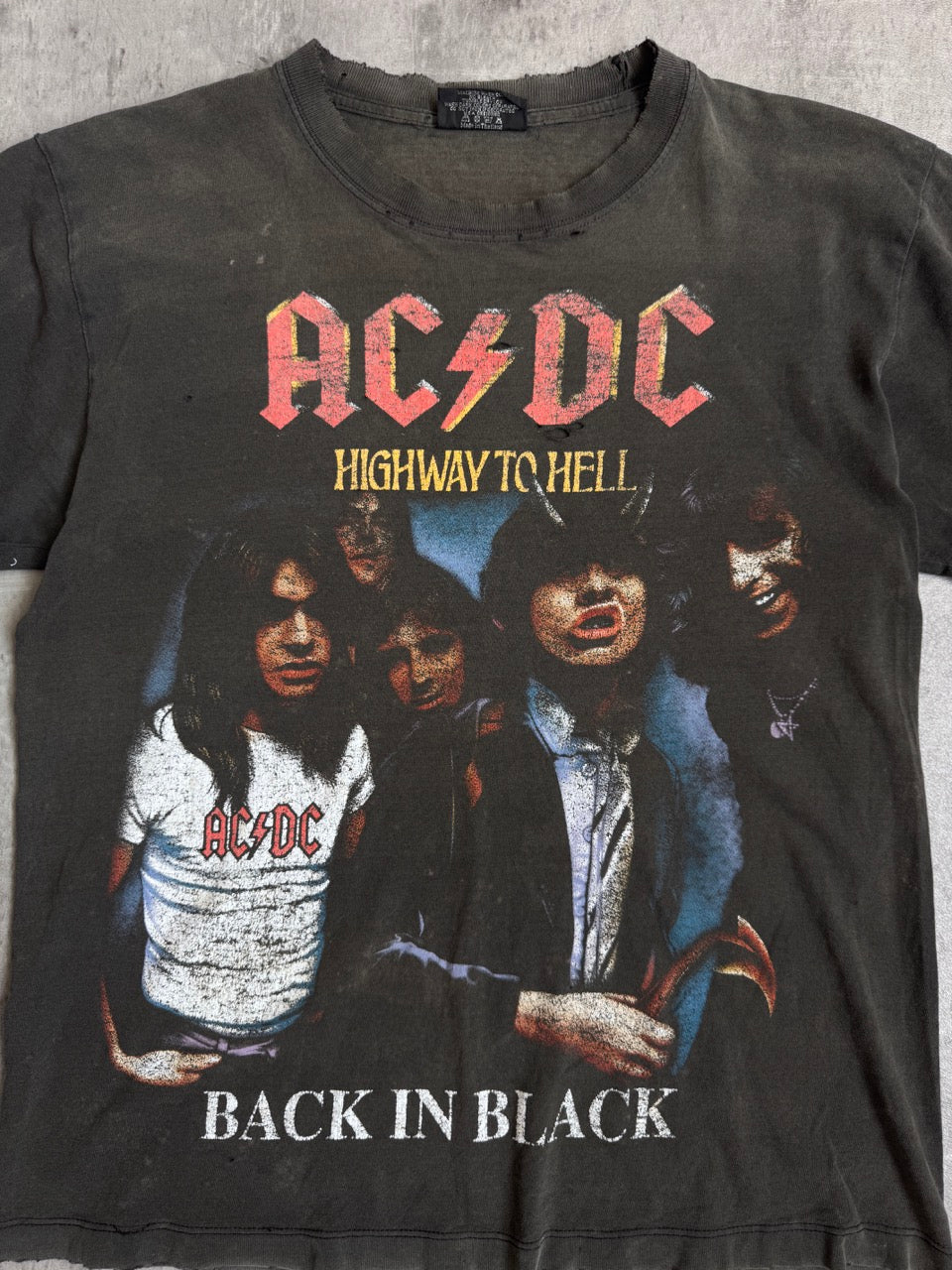 AC/DC Highway To Hell Distressed Graphic Tee