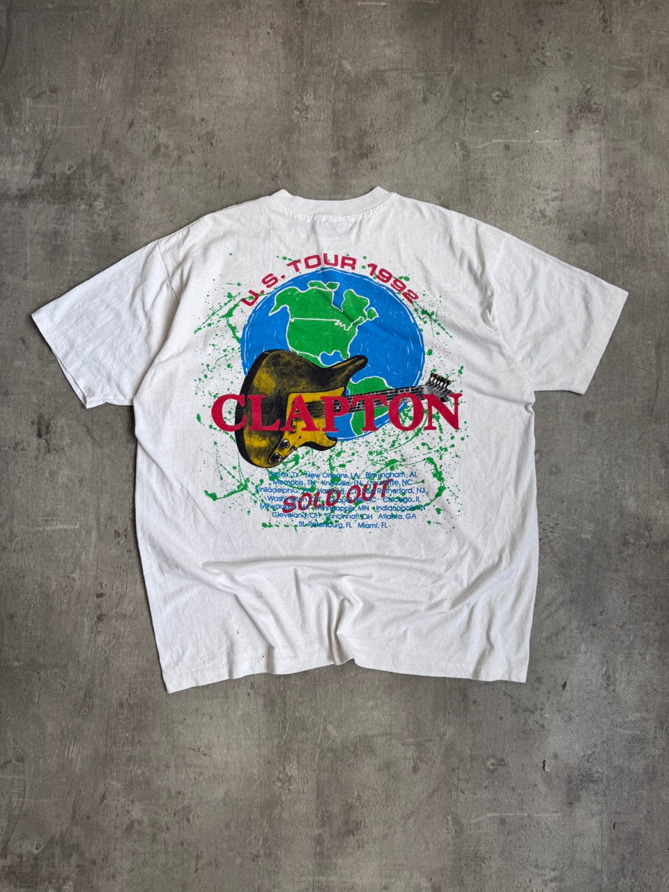 1992 Eric Clapton US World Tour Single Stitch Graphic Tee