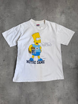 1990 Bart Simpson 'Notre Dame' Single Stitch Graphic Tee