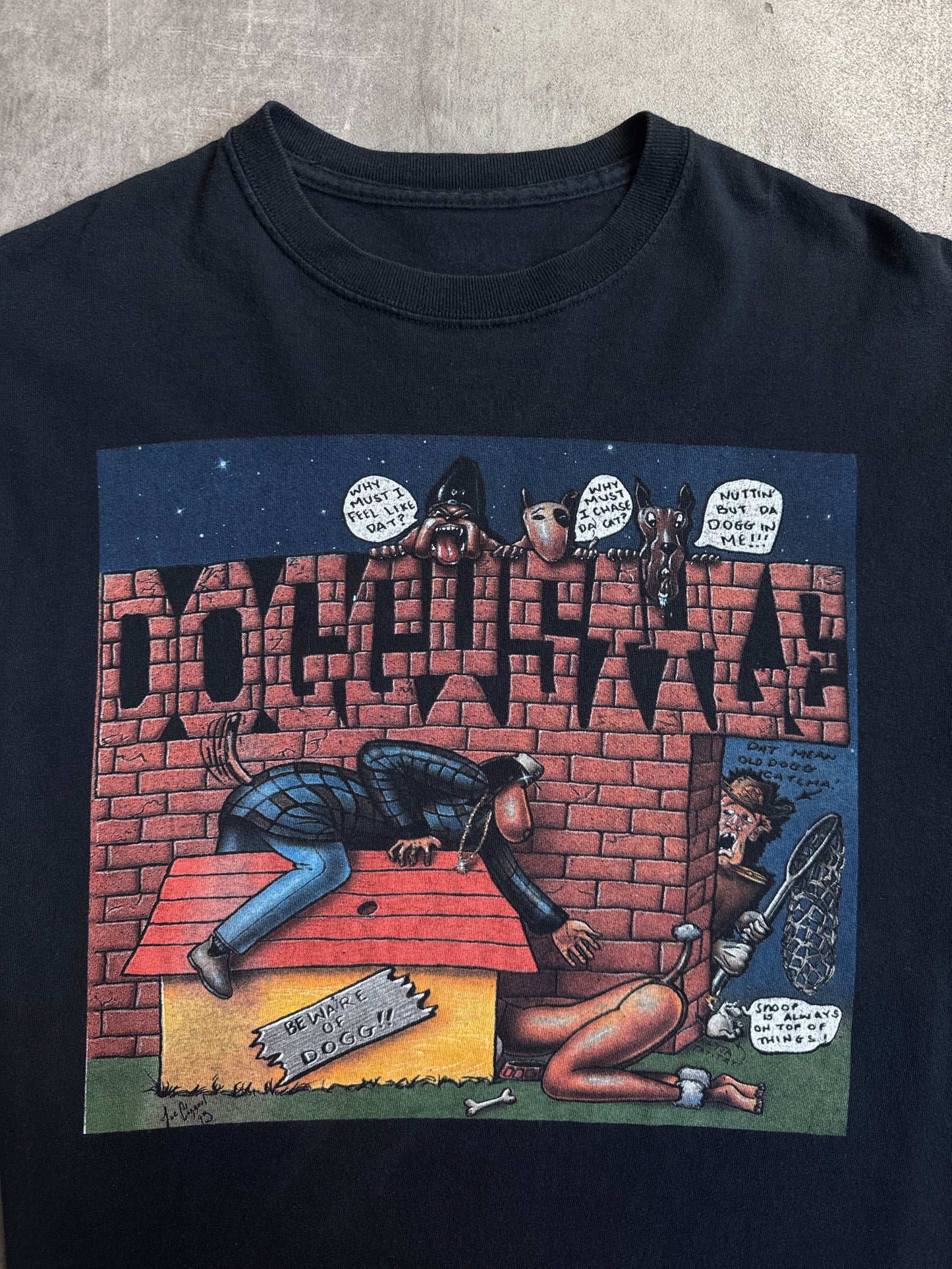 Snoop Dogg Doggystyle 2005 Death Row Black Graphic Tee
