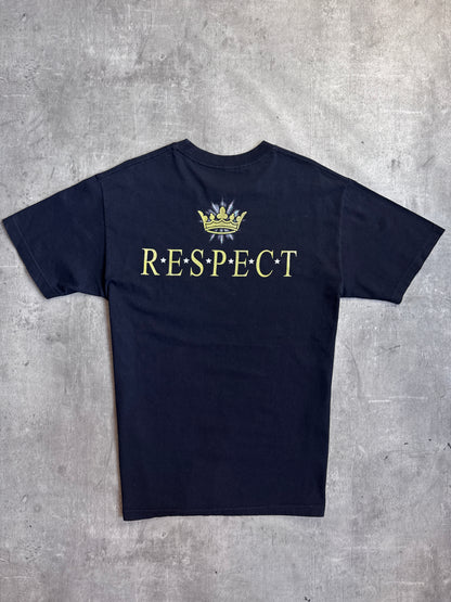 1990's Queen of Soul Aretha Franklin Respect Black Graphic Tee