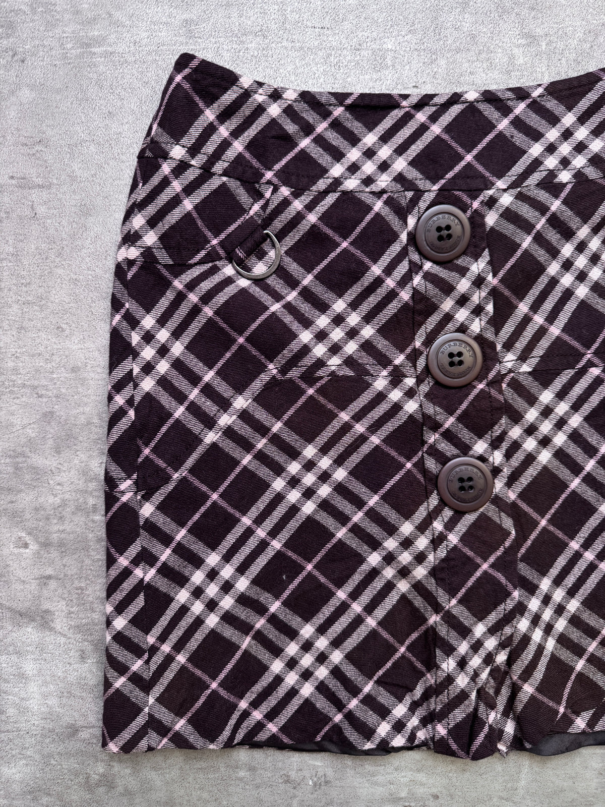 Burberry Brown Nova Check Mini Skirt