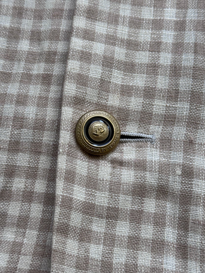 Versace Cream Houndstooth Blazer
