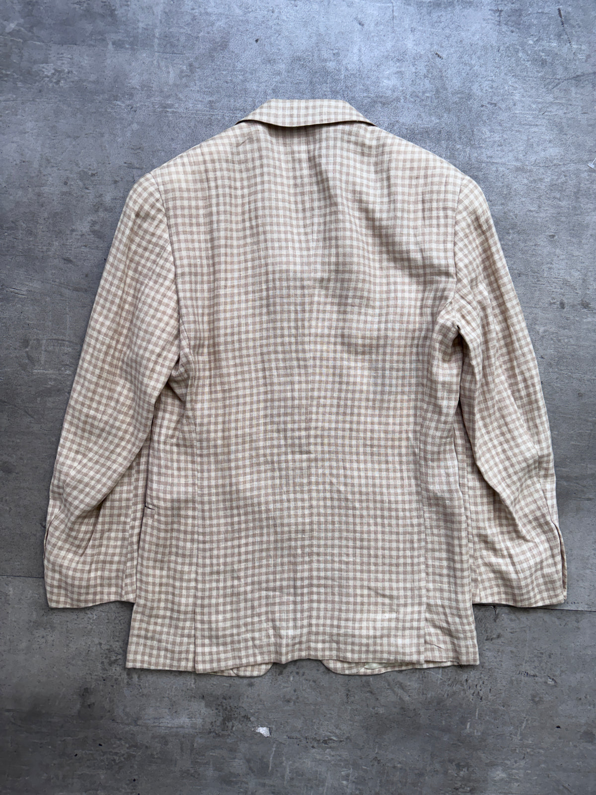 Versace Cream Houndstooth Blazer