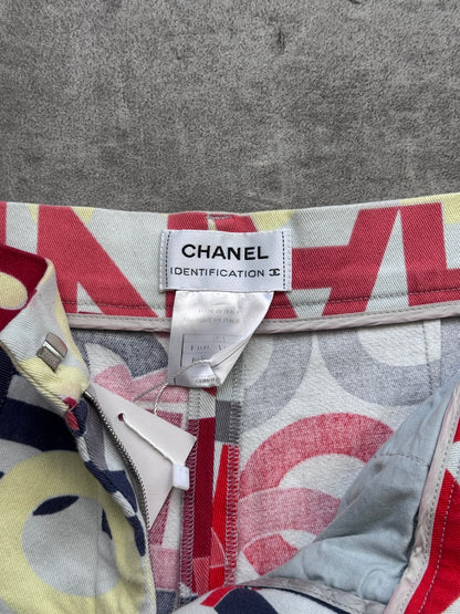 Chanel Identification Printed Skinny Jeans